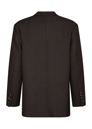 Gaby pinstripe blazer Dark Brown Neo Noir 